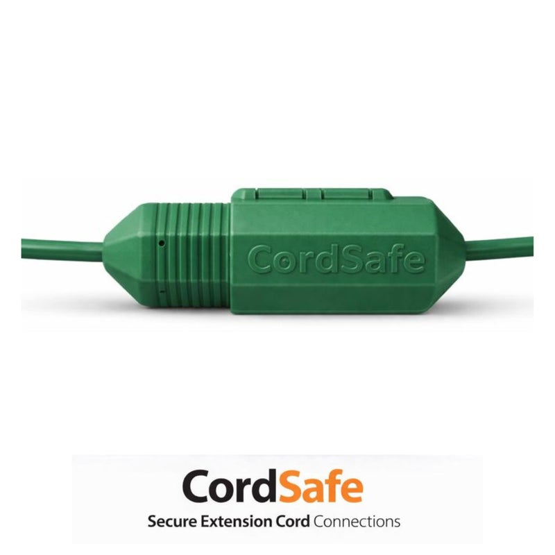CordSafe Extension Cord Connection Protector by CordSafe Plus, Weather-Resistant, Fits 18â€“12 AWG, Helps Keep Plugs Secure, Made in USA - Image 1